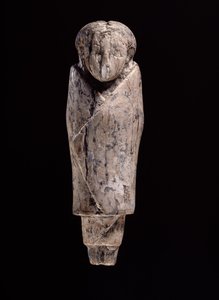 Statuetta in avorio di una donna (avorio di ippopotamo intagliato)